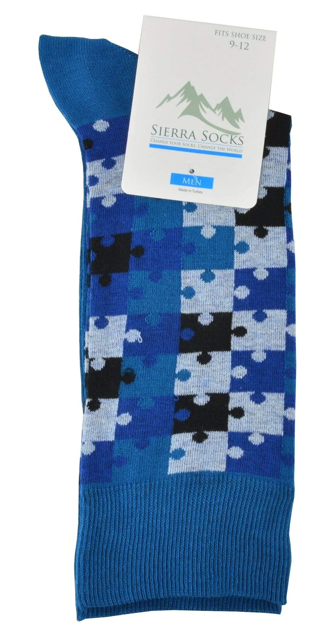 Men's Crew Socks with Smooth Toe Design