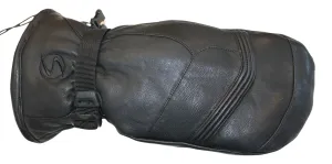 Men's Edge Goat Skin Leather Ski Mitten- Black