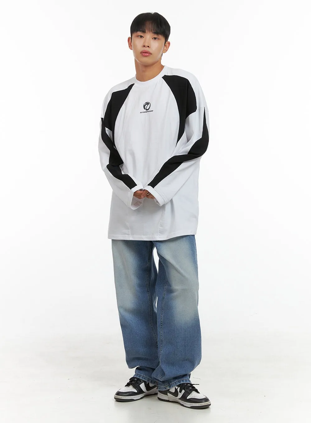 Men's Mized Color Graphic Cotton T-Shirt IS419