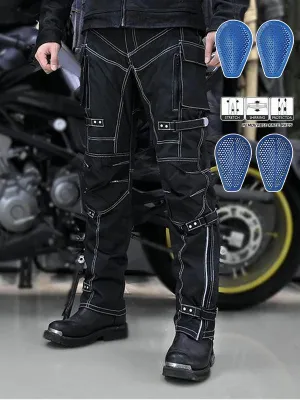Men's Multi-Pocket Waterproof Shockproof Motorcycle Pants