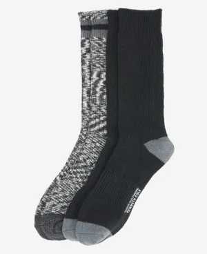 Men's Ribbed Boot Socks 2-Pack