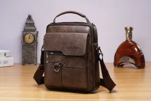 Men’s Shoulder/Satchel Bag - Cognac (8642)
