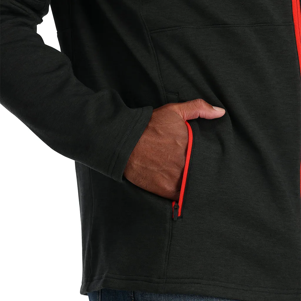 Mens Speed Fleece Full Zip - Black