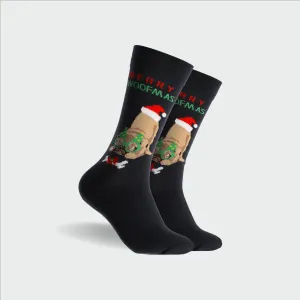 Men's Woofmas Cotton Crew Socks - Navy