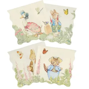 Meri Meri Peter Rabbit In The Garden Napkins - Lunch 16 Pkt