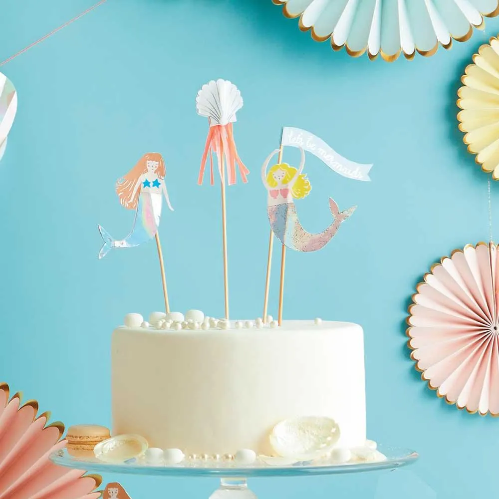 Meri Meri "Let's be Mermaids" Cake Toppers