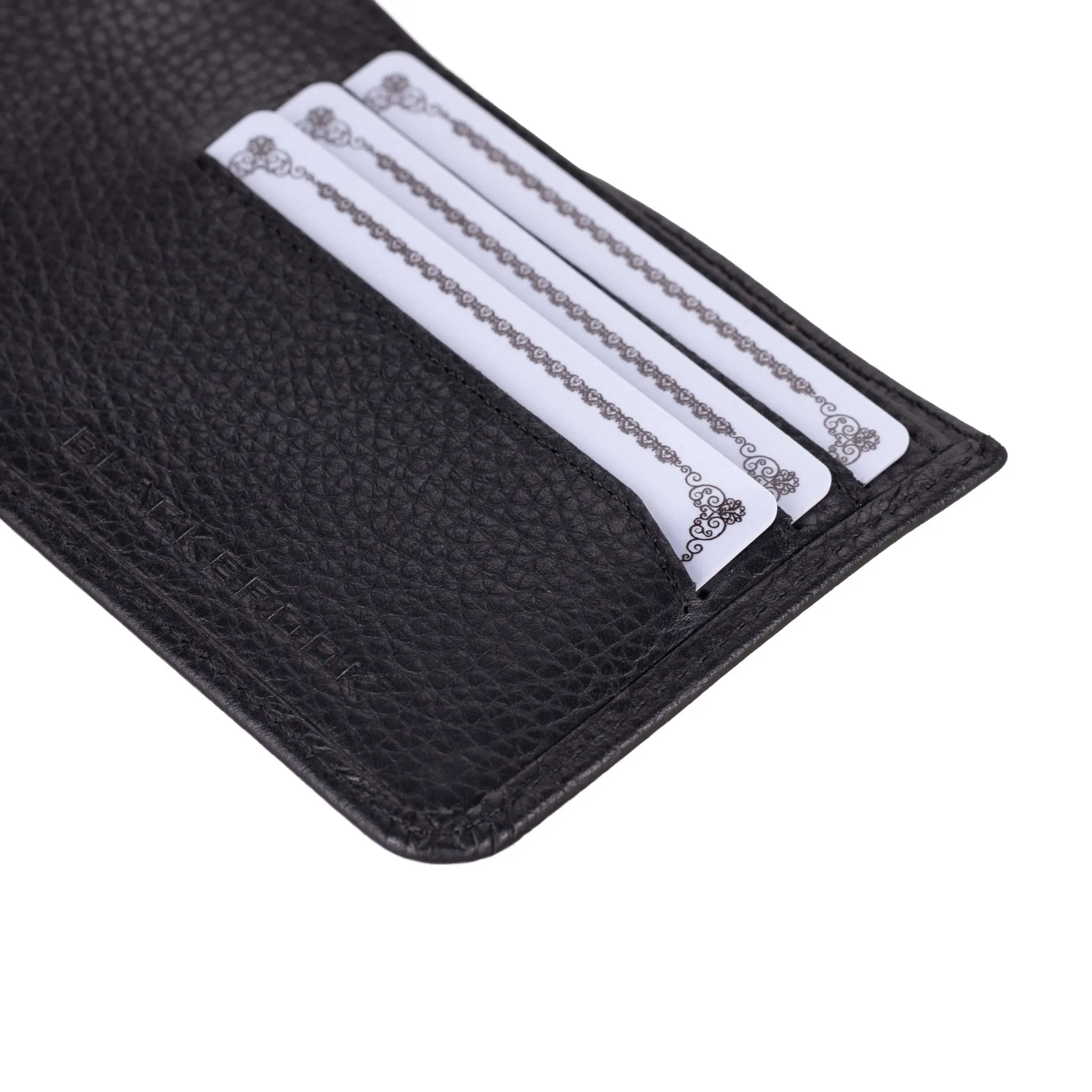 Merlin Bi-Fold Wallet, Pebble Black