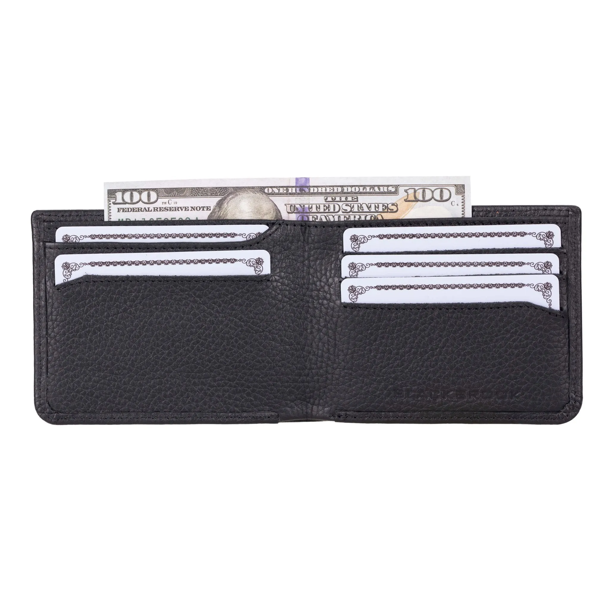 Merlin Bi-Fold Wallet, Pebble Black