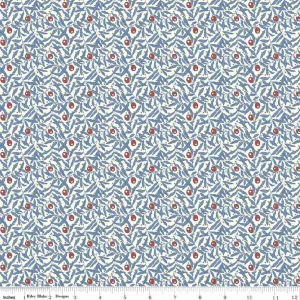 Merry & Bright by Liberty Fabrics - Holiday Berries B - (half yard)