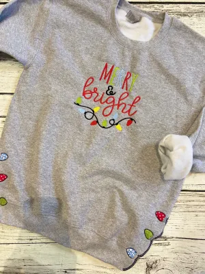 Merry & Bright Light Bulb Side Split Sweater