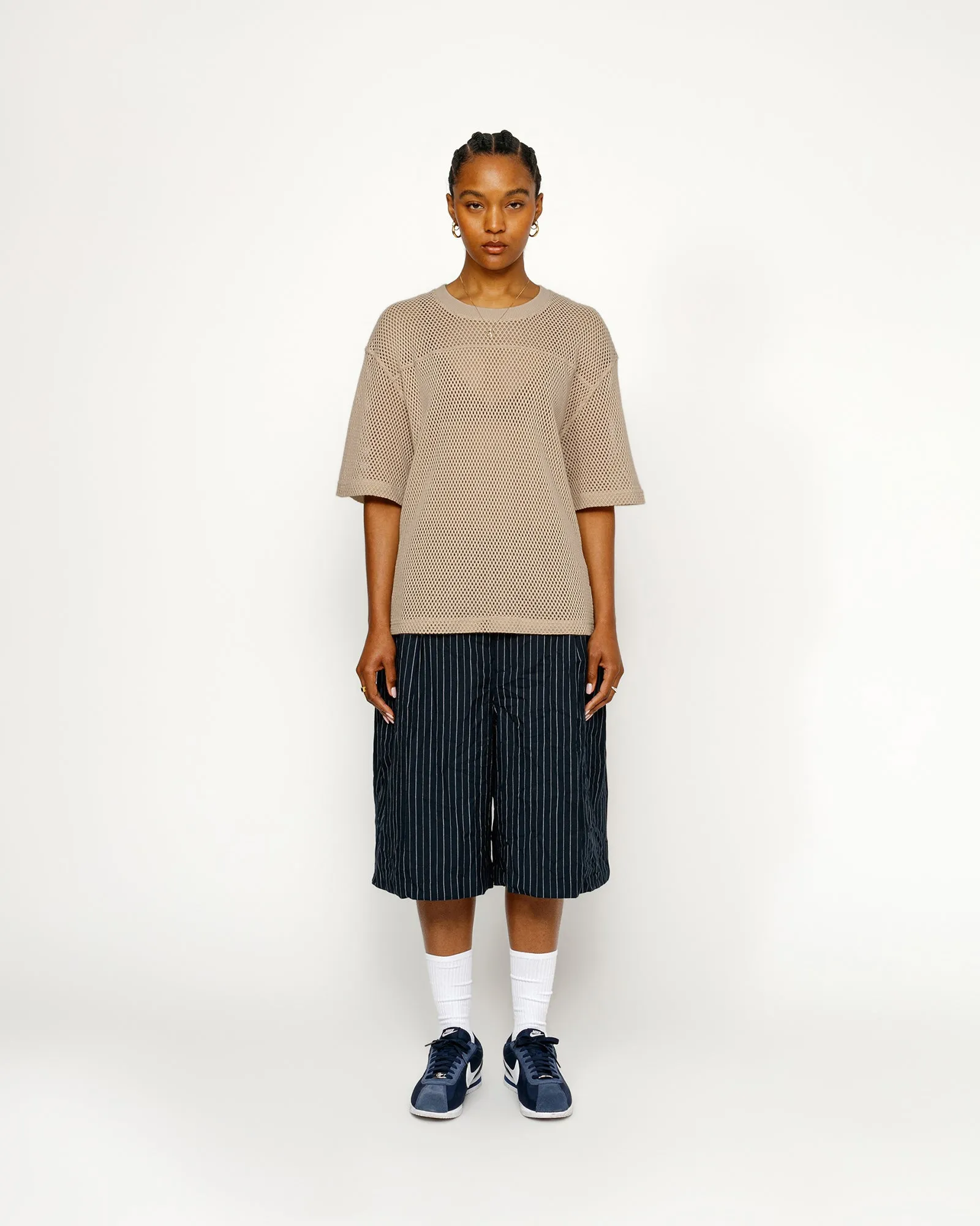 MESH JERSEY CREW