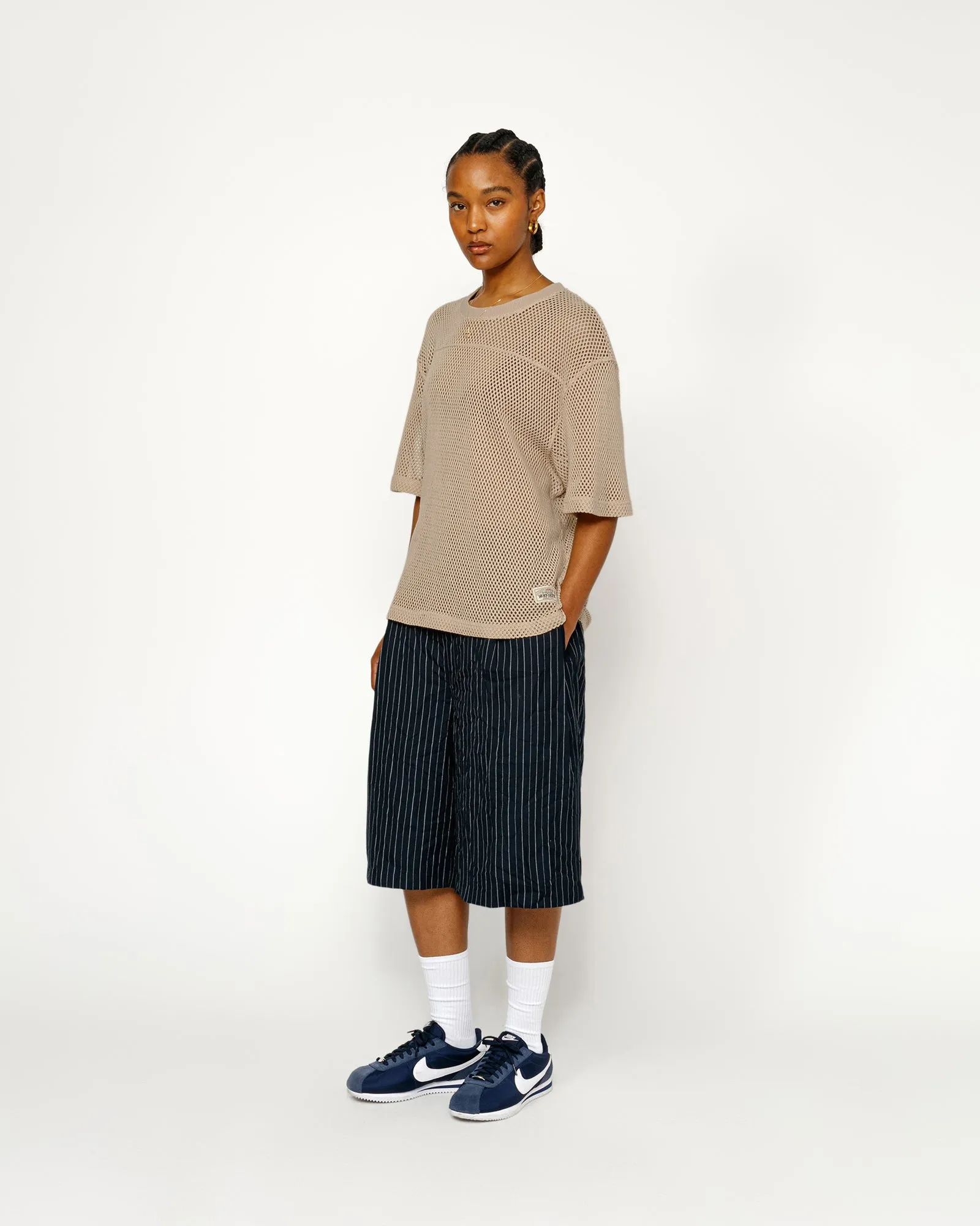 MESH JERSEY CREW