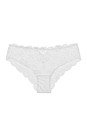 MIA Plus Stretch Soft White Lace Brief Panties