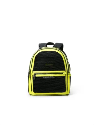 Michael Kors Women's Black & Neon Yellow Sport Danika Medium Backpack