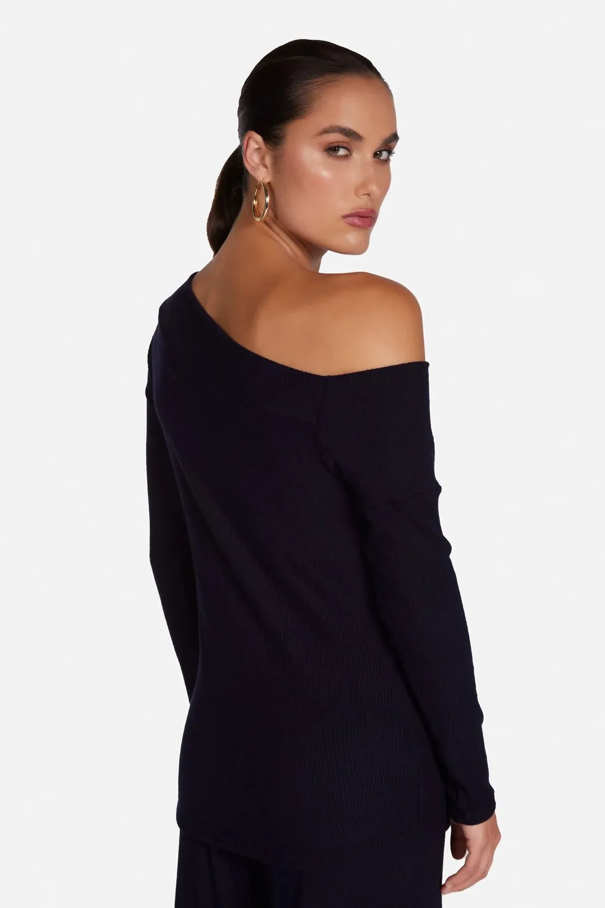 Michael Lauren Maples Off Shoulder Top