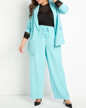 Michelle Lace Up Waistband Pant | Barbados Beach