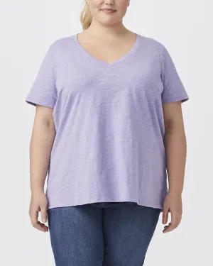 Michelle Soft Cotton Tee | Purple
