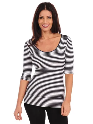 Micro Stripe Reversible Ballet Sleeve - FINAL SALE