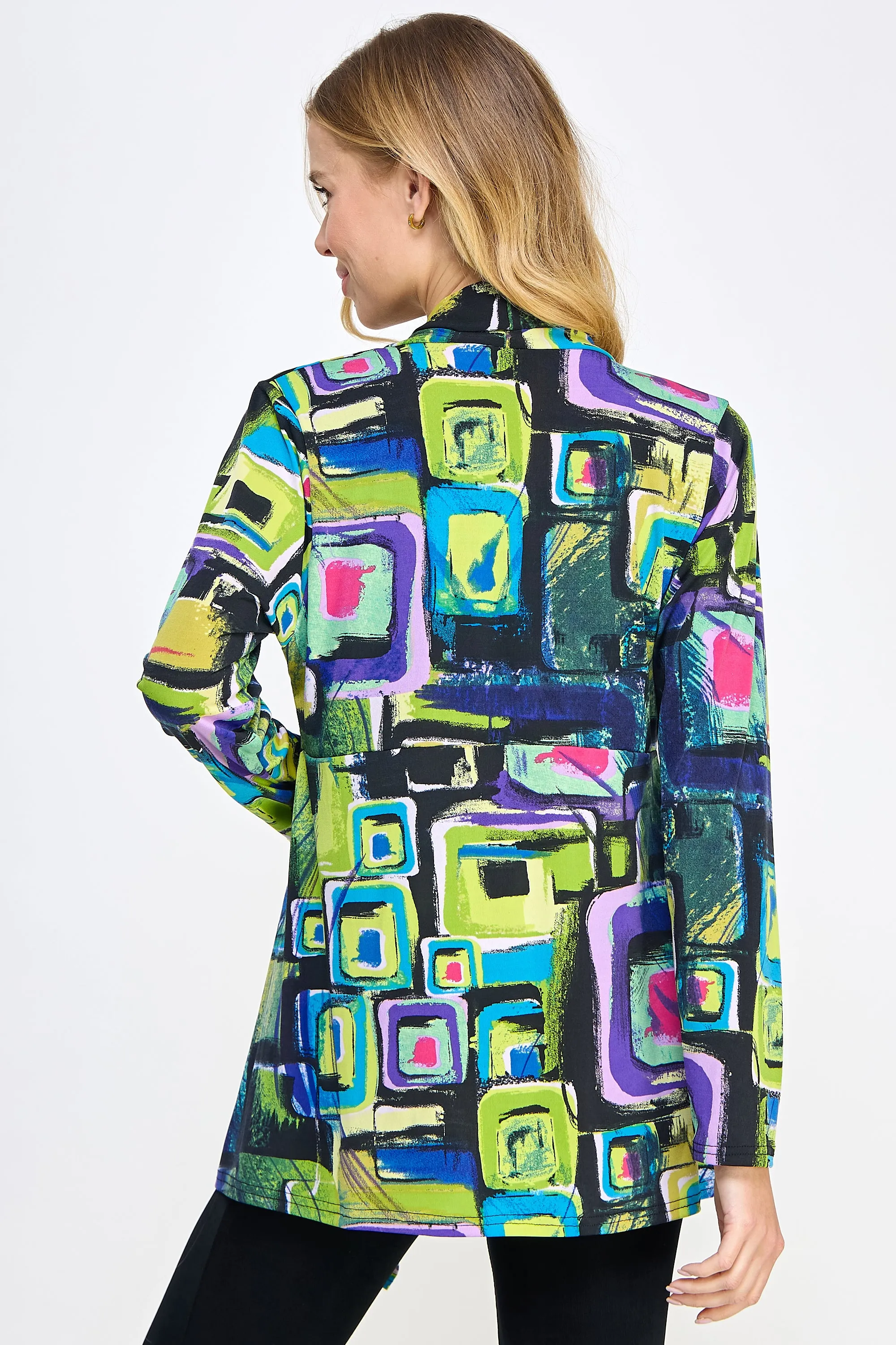 Mid-cut Jacket Long Sleeve Print-4028HT-LRP1-W400