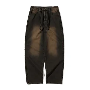 MID90 SIDE LINE LOOSEFIT DENIM PANTS VINTAGE BROWN