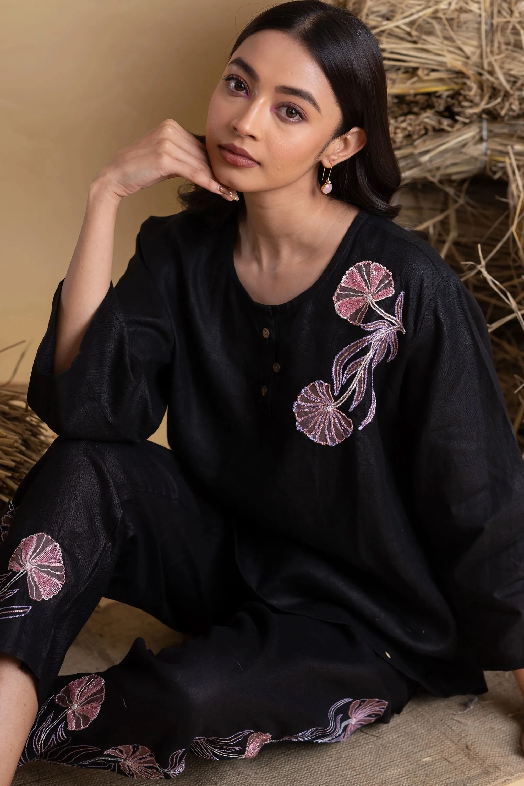 Midnight bloom co-ord