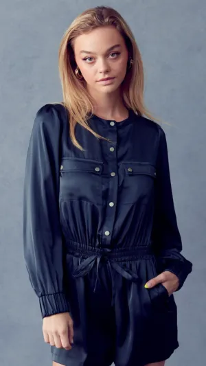 Midnight Blue Romper