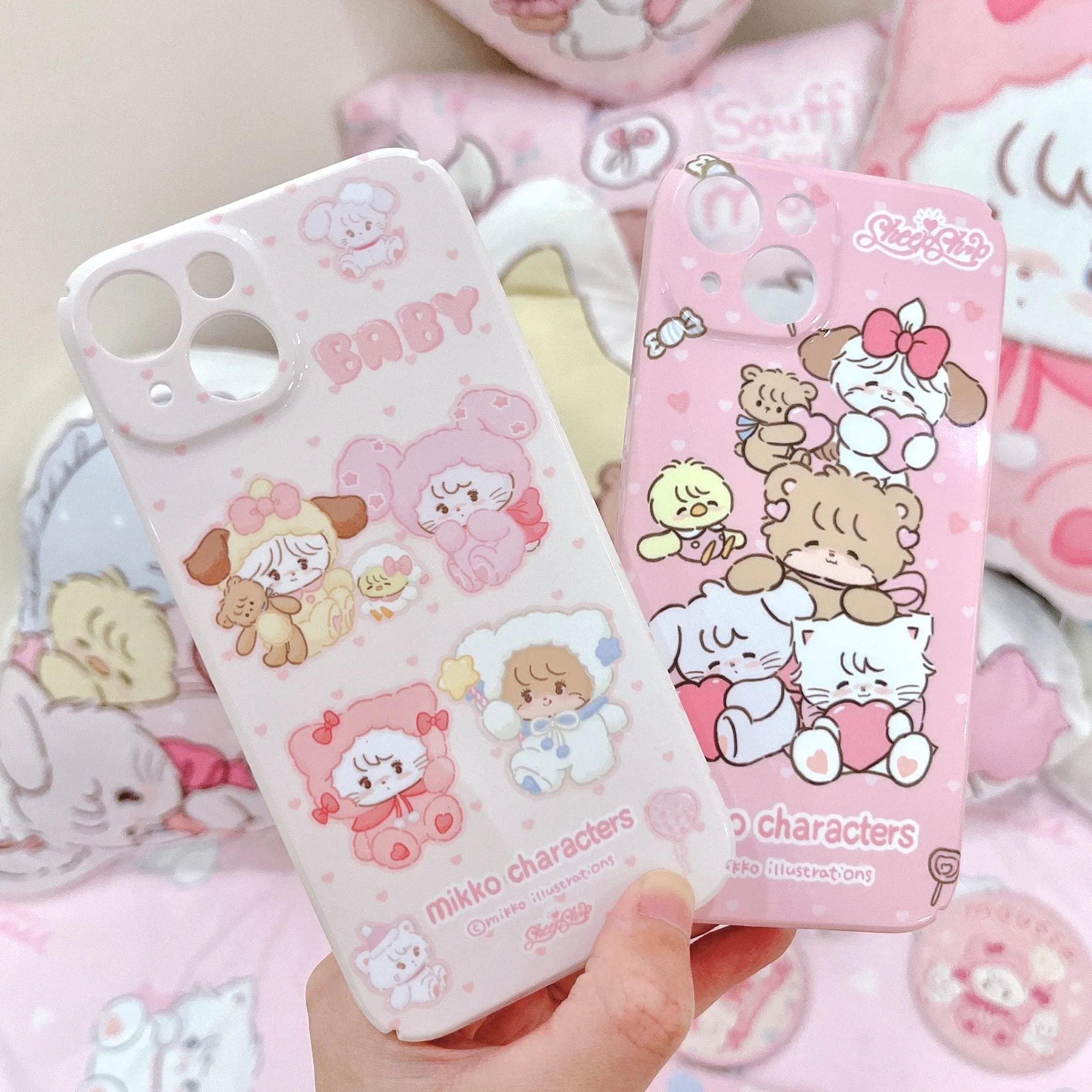 Mikko Print Cute Pink Original Phone Case