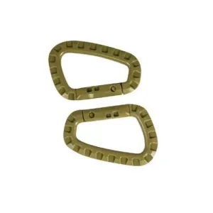 MIL-TEC ABS tactical carabiners 2 pcs COYOTE
