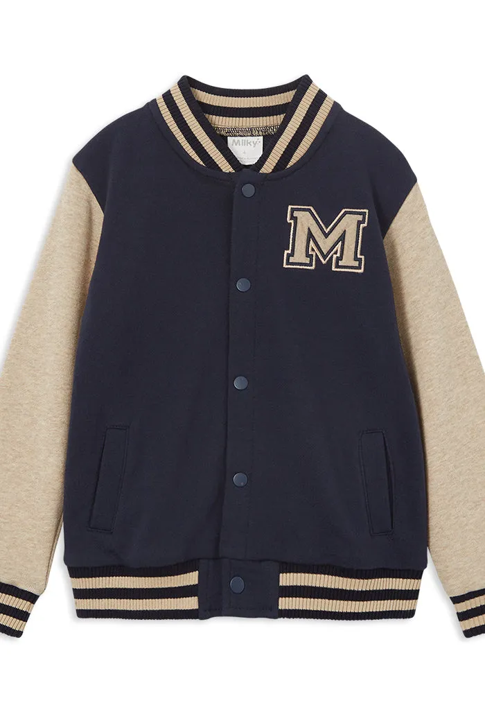 MILKY VARSITY JACKET