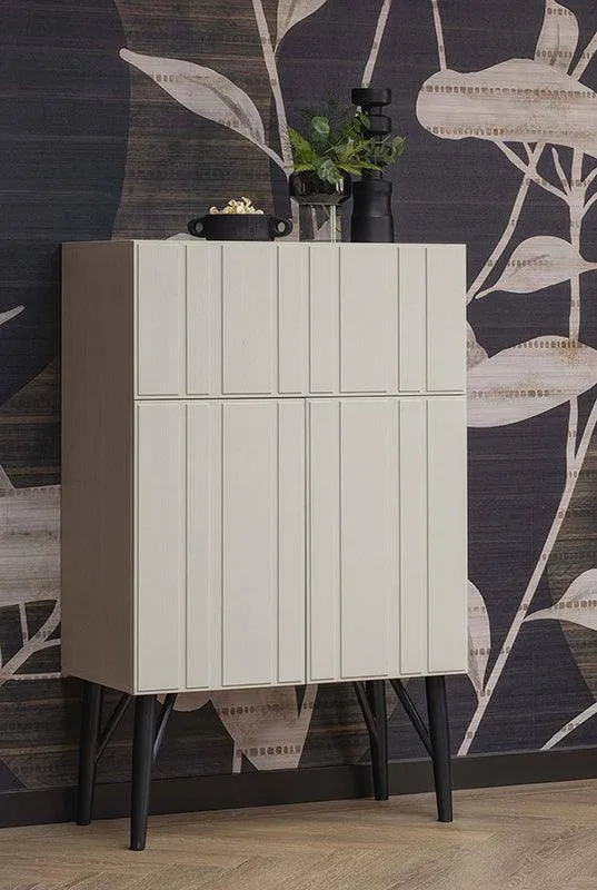 Miller Dust Pine Wood Bar Cabinet