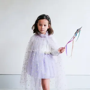 Mimi & Lula lilac heart cape