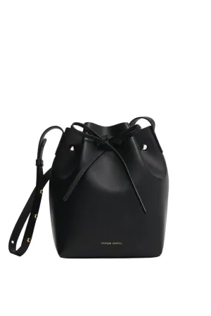 Mini Bucket Bag in Black/Flamma