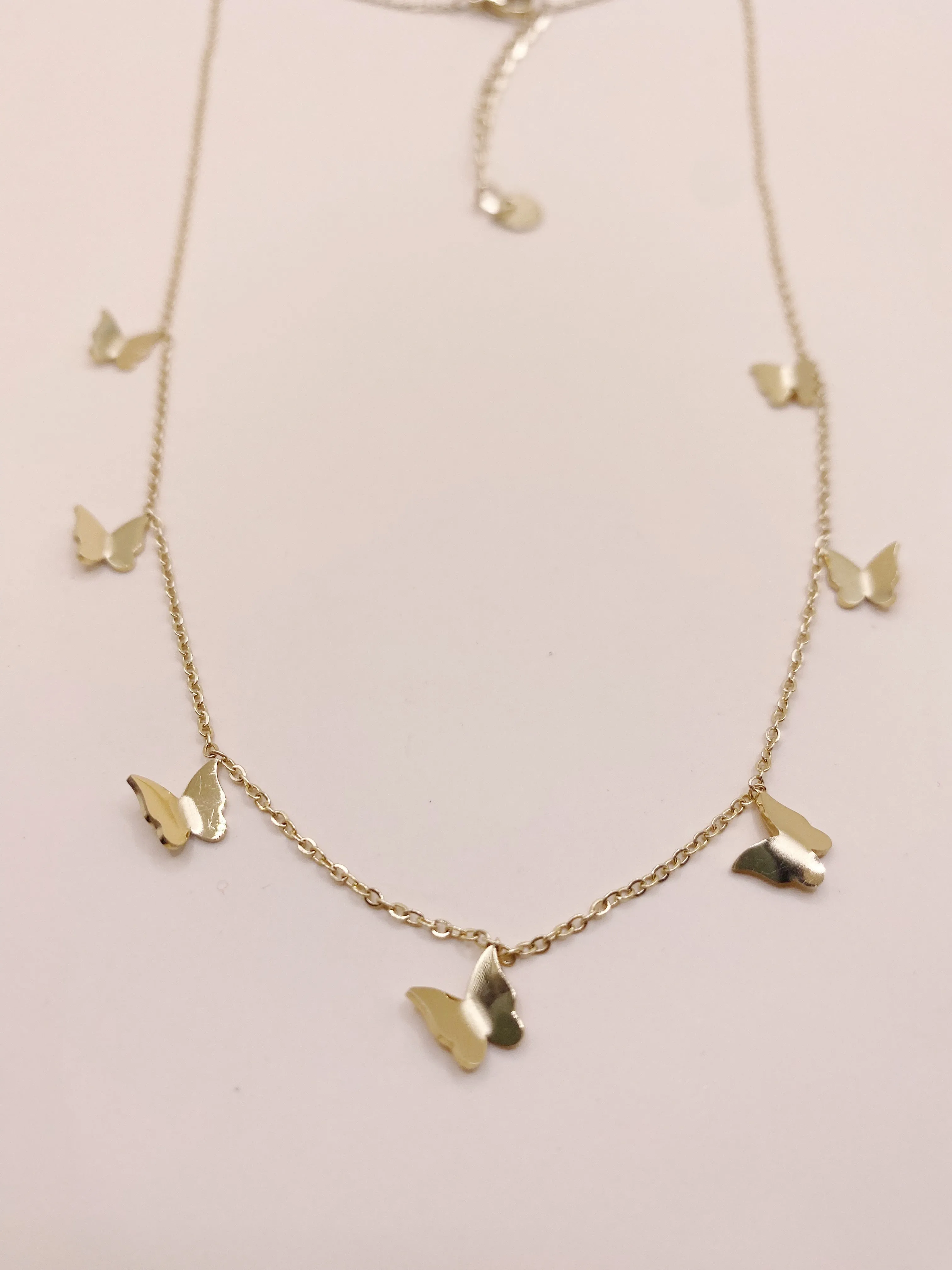 Mini Butterfly Charm Necklace