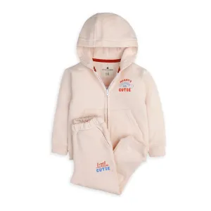 MINI GIRL'S LITTLE CUTIE FLEECE TWIN SET