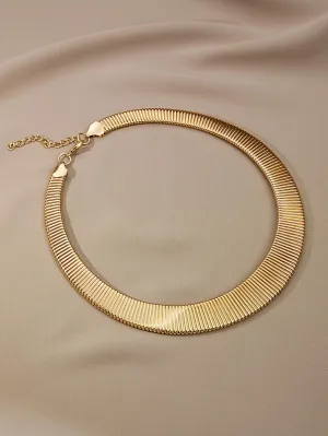 Minimalist Chain Necklace Statement Necklace Modern Necklace for Women