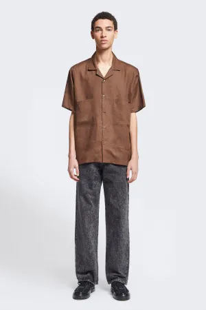 Mirari Linen Shirt Chocolate