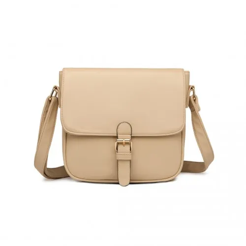 Miss Lulu Classic Cross Body Shoulder Bag - Khaki | Stylish & Practical Everyday Bag