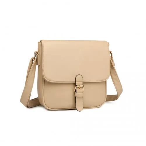 Miss Lulu Classic Cross Body Shoulder Bag - Khaki | Stylish & Practical Everyday Bag