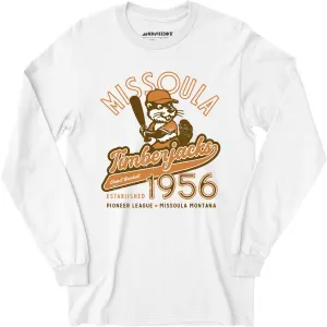 Missoula Timberjacks - Montana - Vintage Defunct Baseball Teams - Long Sleeve T-Shirt