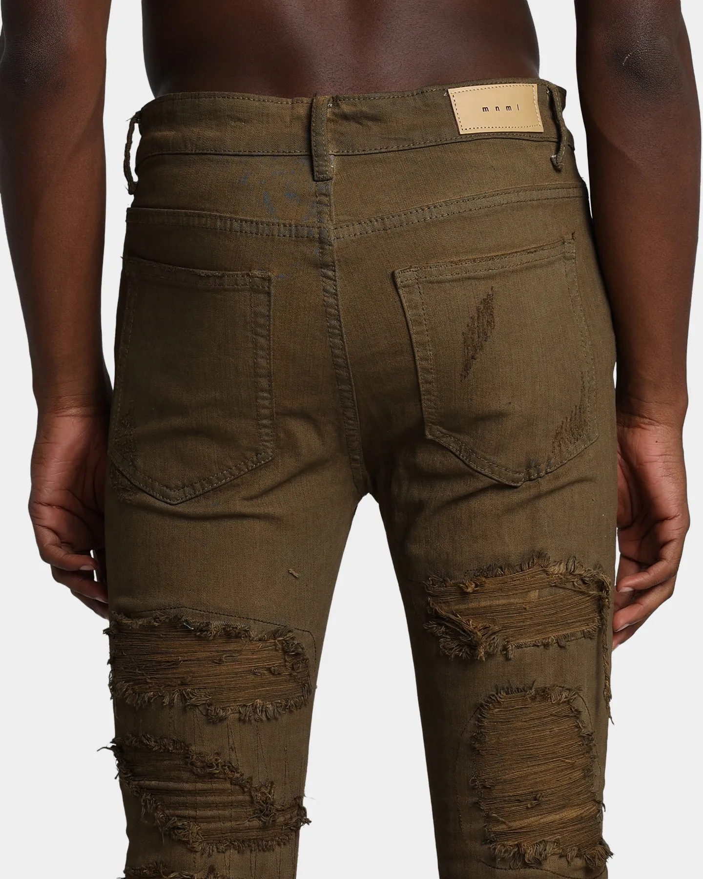 MNML X289 Skinny Denim Pants Brown