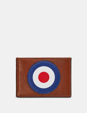 Mod Target Brown Leather Academy Card Holder