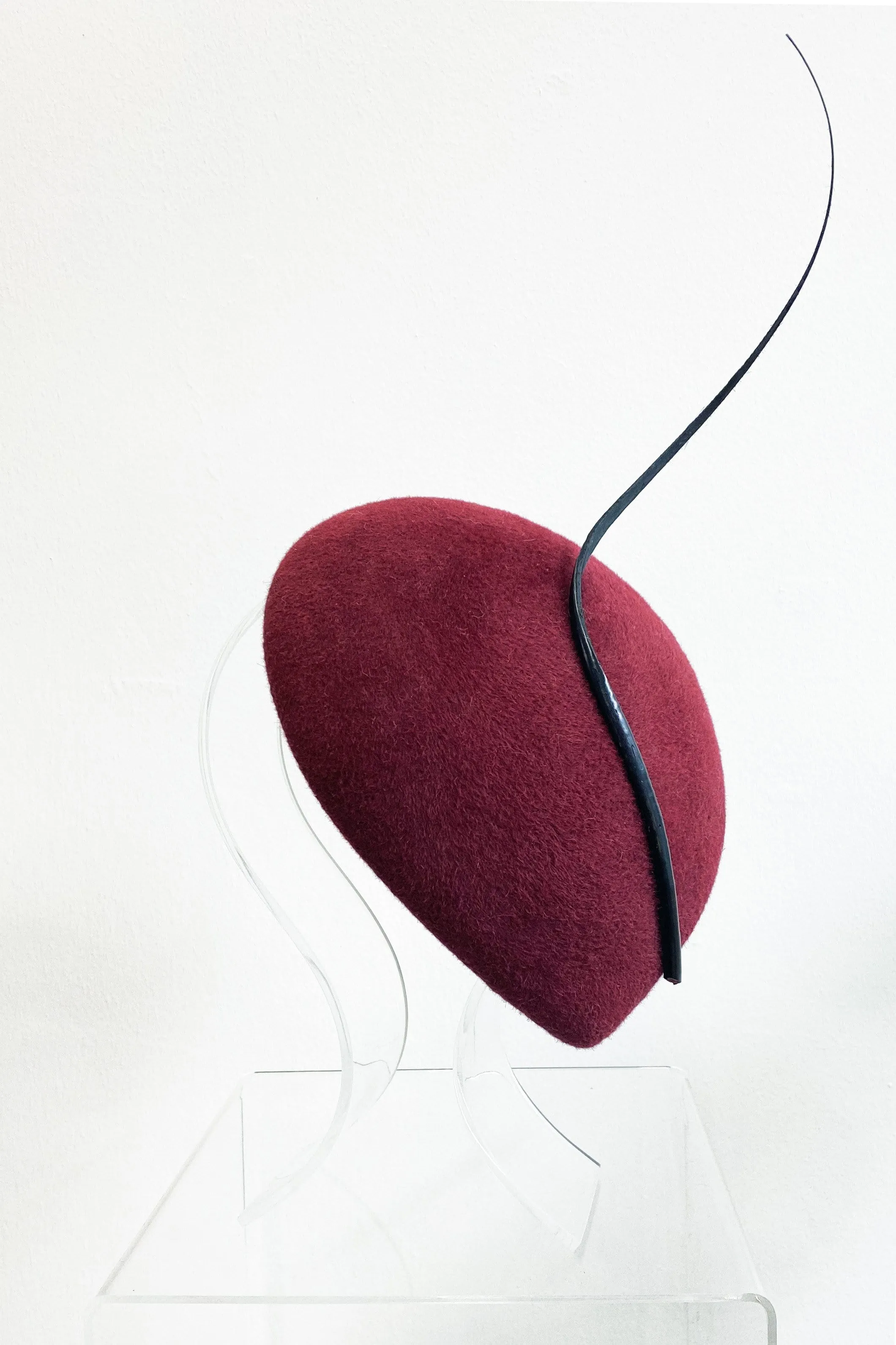 Modern Hat with Feather - Asel