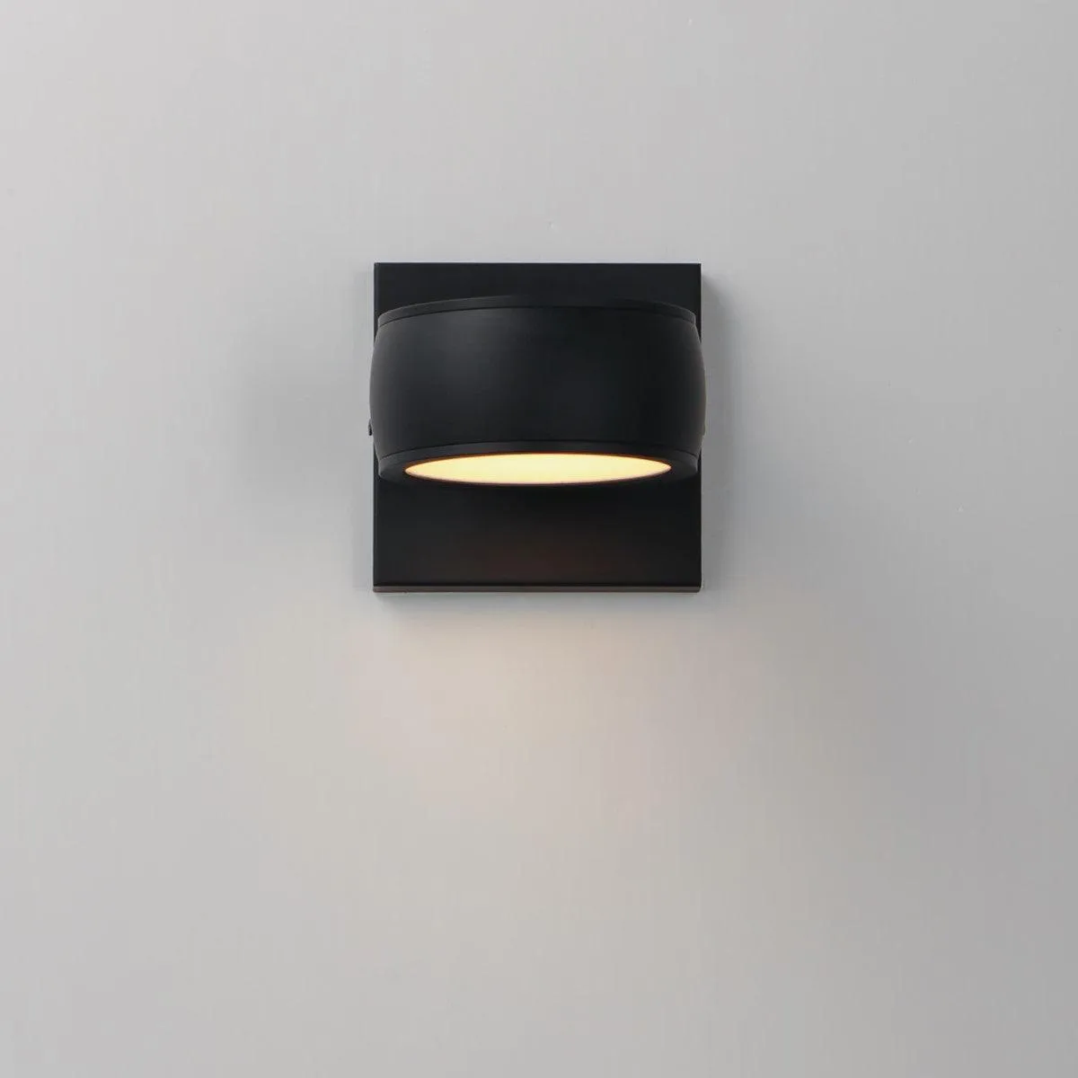 Modular 5 in. Circle LED Outdoor Wall Sconce 3000K Black Finish