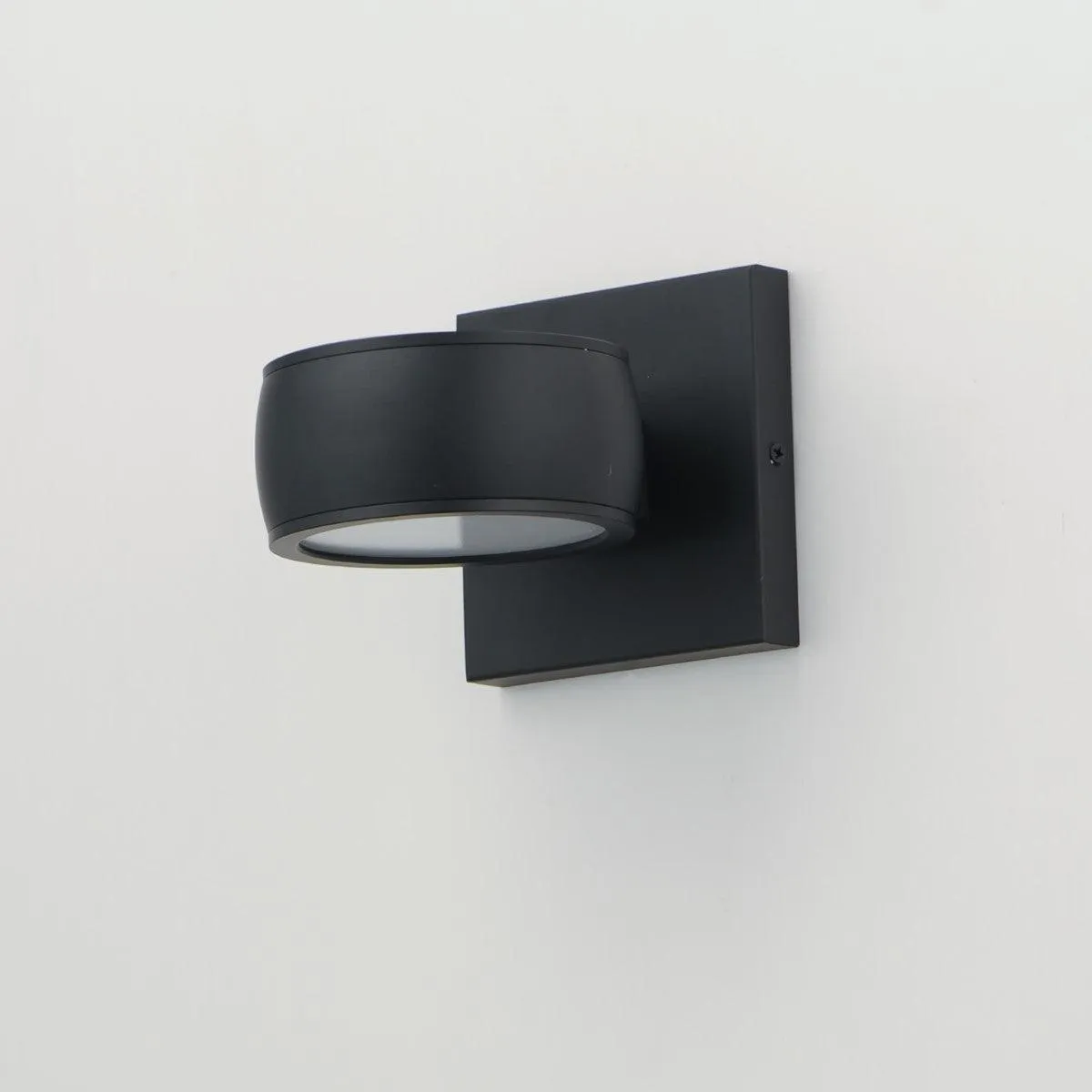 Modular 5 in. Circle LED Outdoor Wall Sconce 3000K Black Finish