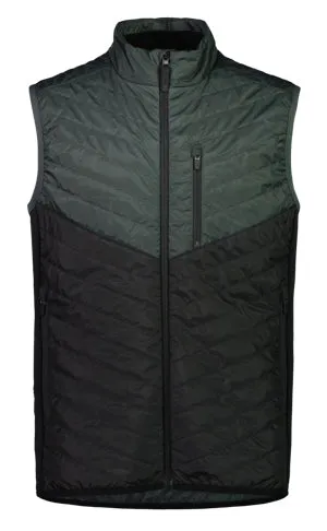 Mons Royale Arete Wool Insulation Vest Mens Burnt Sage / Black