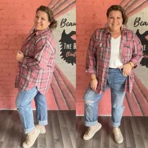 Montana Plaid Distressed Flannel