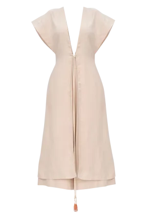 Mos Linen Jacket | Chalk