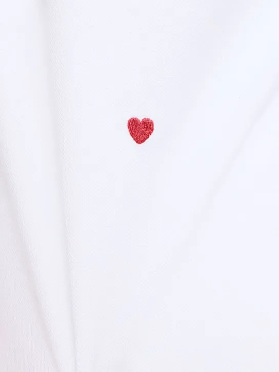 Moschino   Heart embroidery polo 
