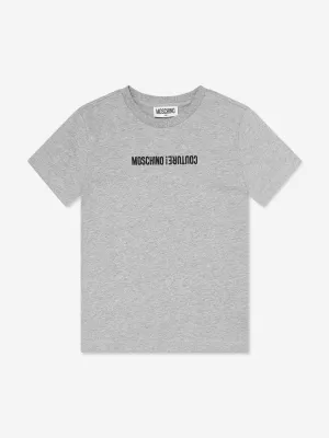 Moschino Kids Logo T-Shirt in Grey