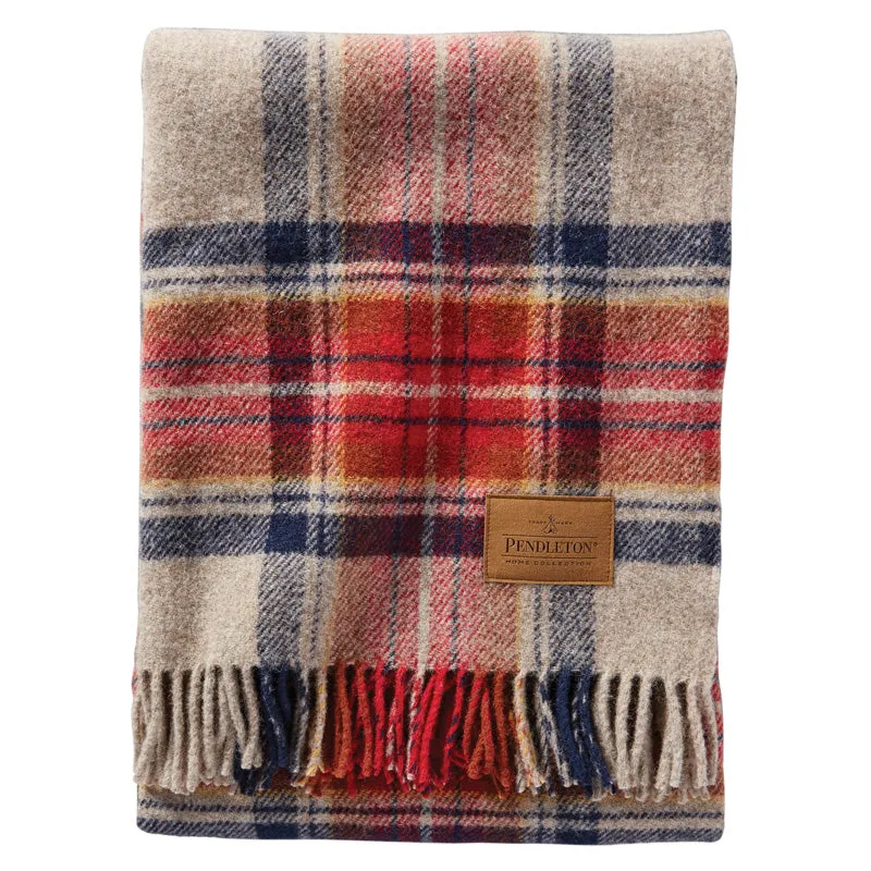 Motor Robe Throw with Leather Carrier by Pendleton